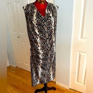 Snake print dress